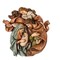 Roman 15&#x22; Blue and Brown Holy Family Bust with Angel Christmas Wall Decor